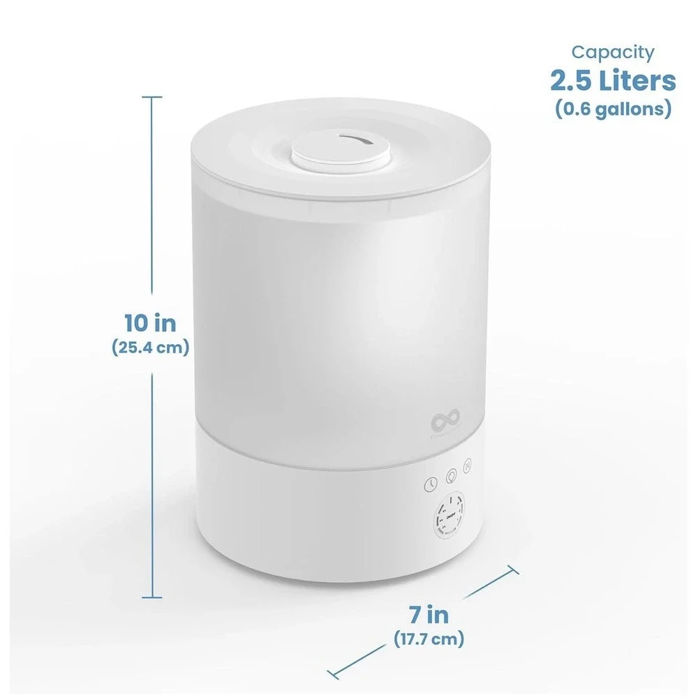 Everlasting Comfort 2.5L Top Fill Humidifiers for Bedroom, 2.5L‎ - Quiet Easy...